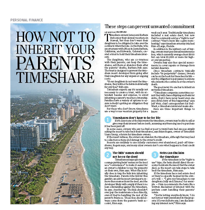 100318_PERSONAL FINANCE-INHERITING A TIMESHARE